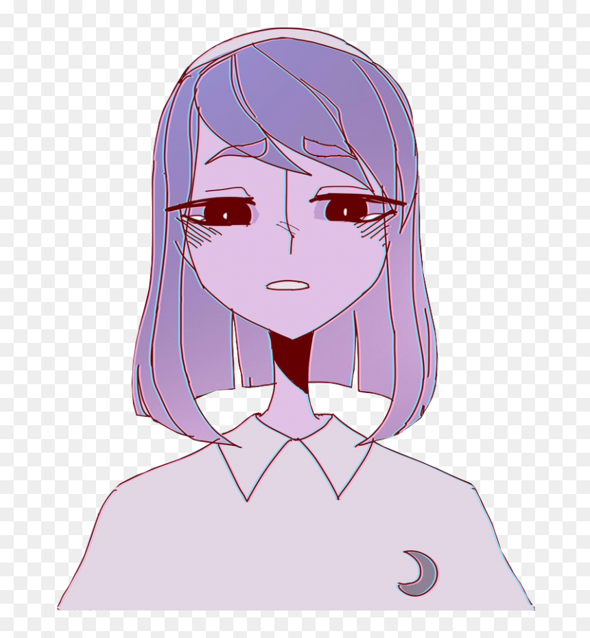 #anime #png #princess #beautiful - Тян С Фиолетовыми Волосами, Transparent Png - baby princess png