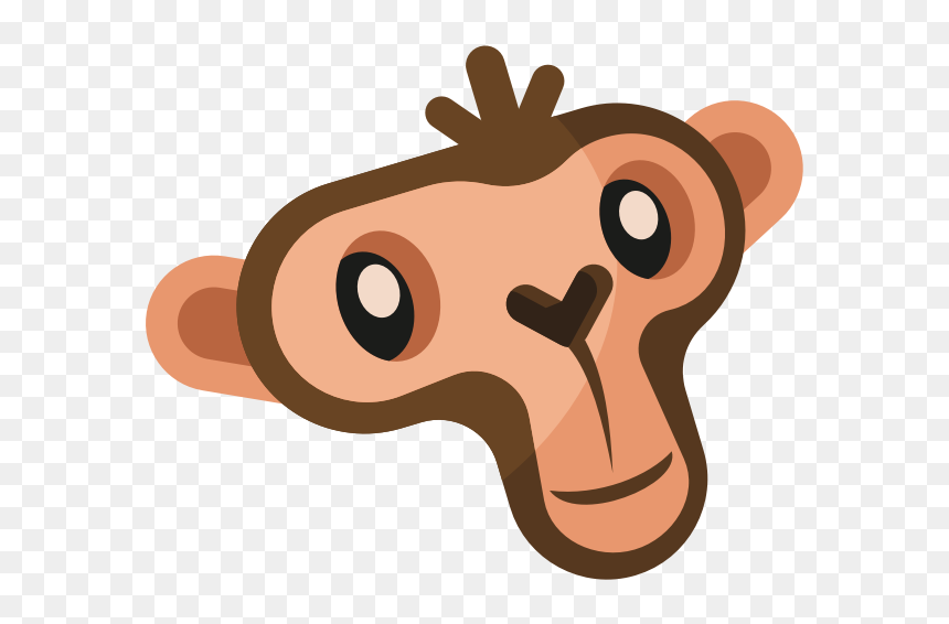 Monkey Face-1573643236 - Clip Art, HD Png Download - bing bong png