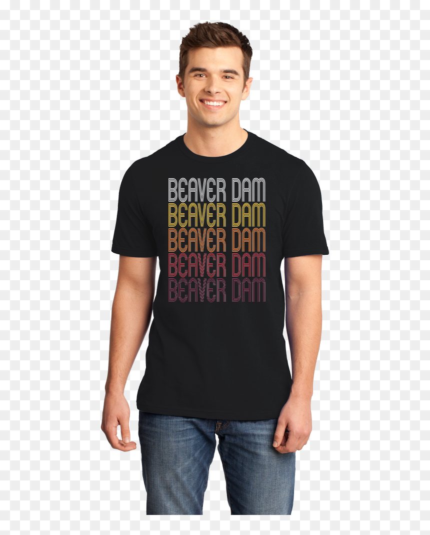 Standard Black Beaver Dam, Wi - T-shirt, HD Png Download - beaver dam png