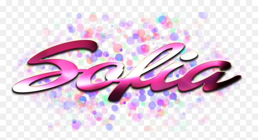 Sofia Name Logo Bokeh Png - Trisha Name, Transparent Png - sofia png