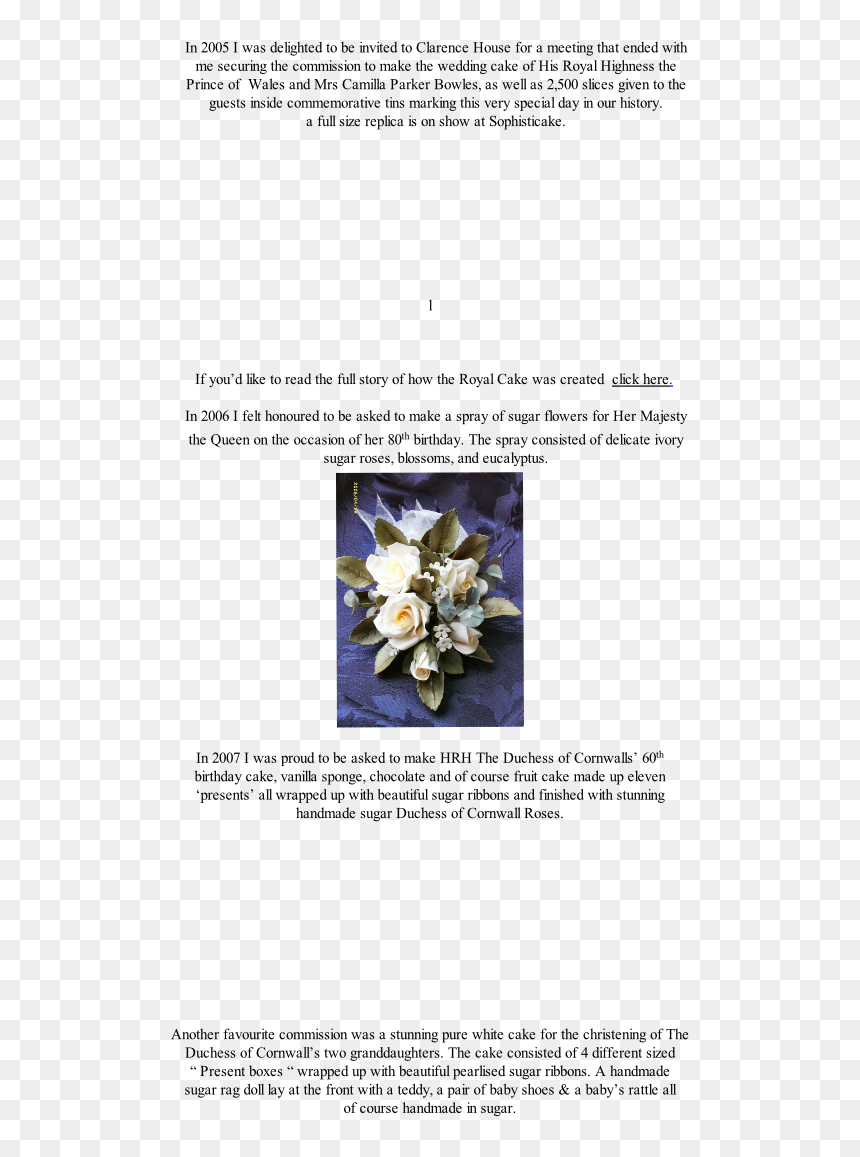 Spray Of Sugar Roses - Balloon Flower, HD Png Download - birthday ribbons png