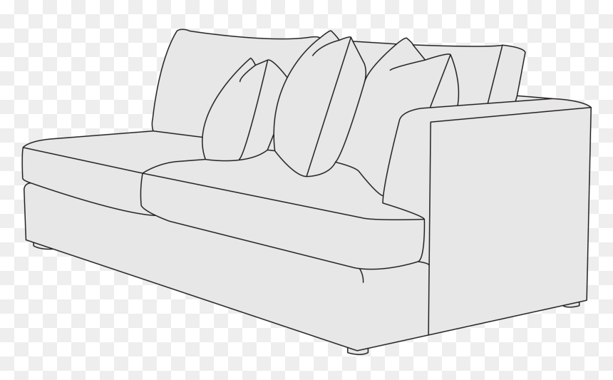 Studio Couch, HD Png Download - right arm png