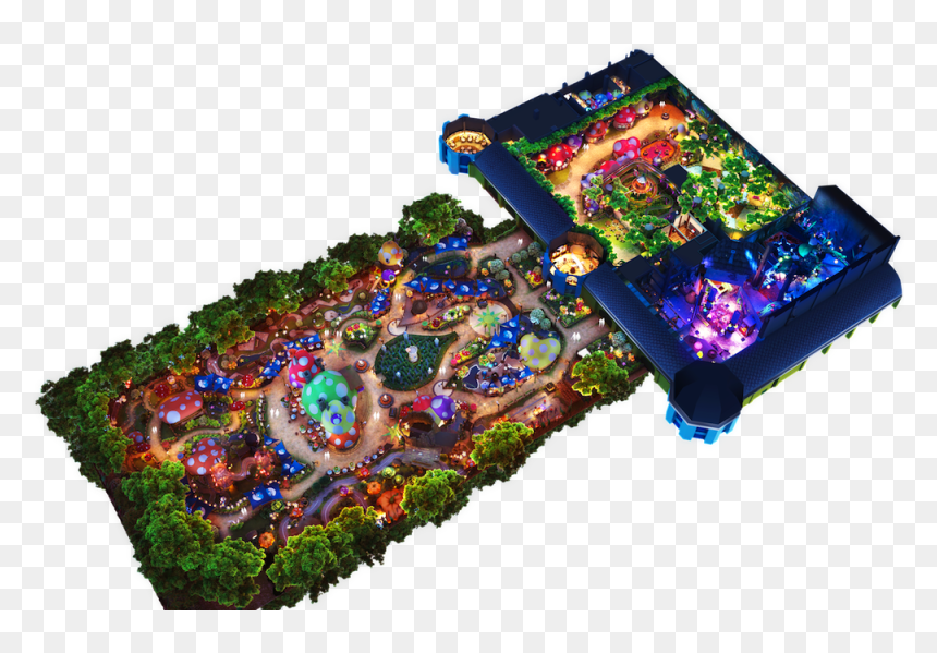 Kcc Smurfs Theme Park Birdeye - Shimao Dream City Shanghai, HD Png Download - gargamel png