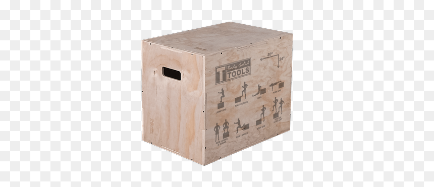 3 In 1 Wooden Plyo Box - Wood Plyo Box, HD Png Download - wood box png