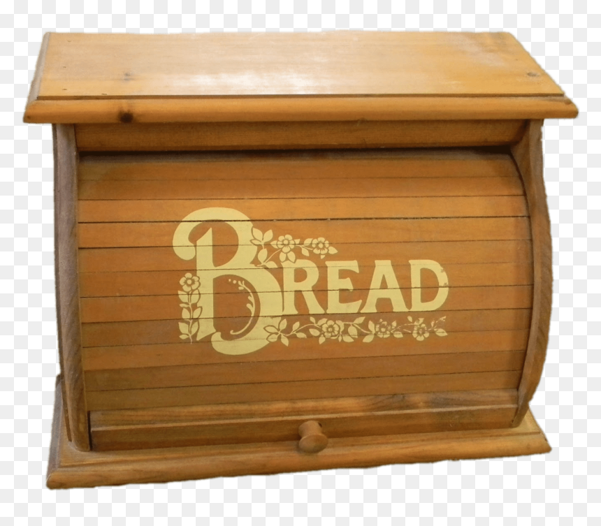 Decorated Bread Box - Bread Box Png, Transparent Png - wood box png