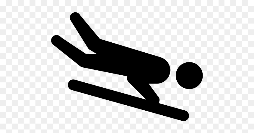 Color Icon - Skiing, HD Png Download - esqueleto png