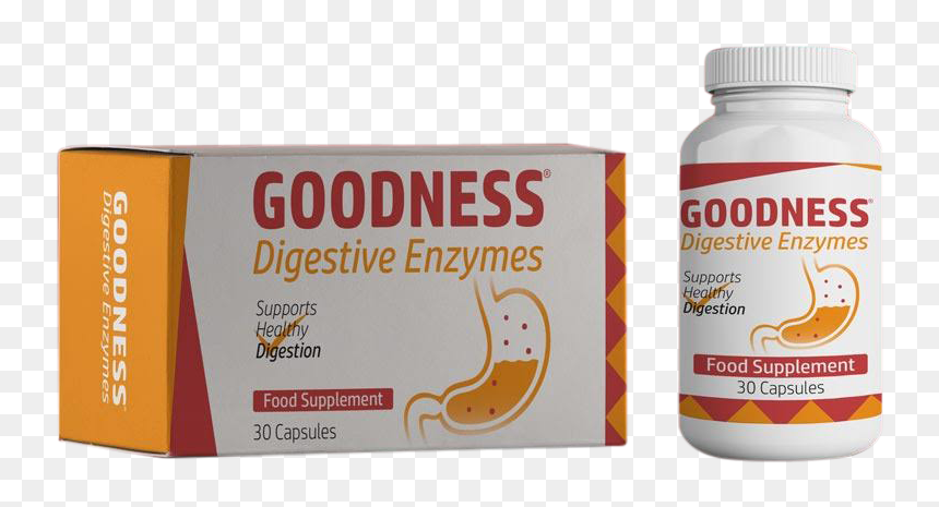 Goodness Digestive Enzymes - Blood Orange, HD Png Download - enzyme png