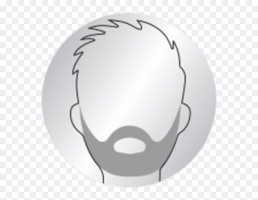 Circle, HD Png Download - beard icon png