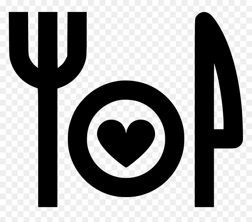 Plate Knife Fork - Plate Knife And Fork Clip Art Black, HD Png Download - knife and fork icon png