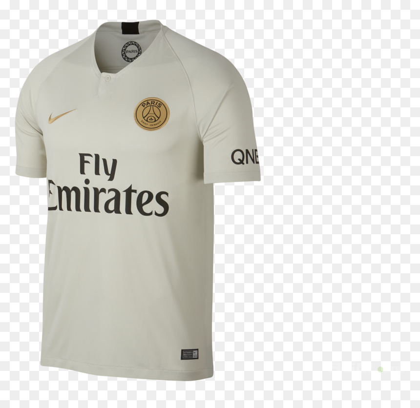 Football Shirt Nike Psg Breathe Stadium Away 2018/19 - Paris Saint Germain Gold Jersey, HD Png Download - neymar psg png