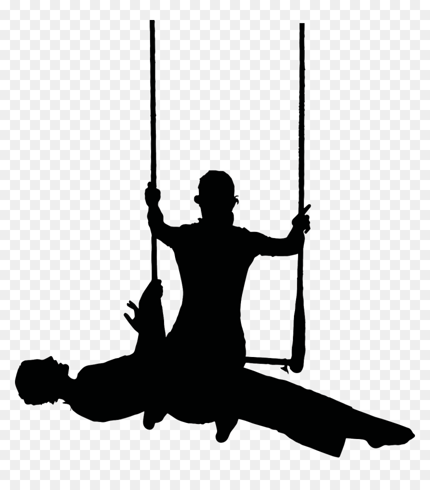 Silhouette Circus Performers Png, Transparent Png - performer png