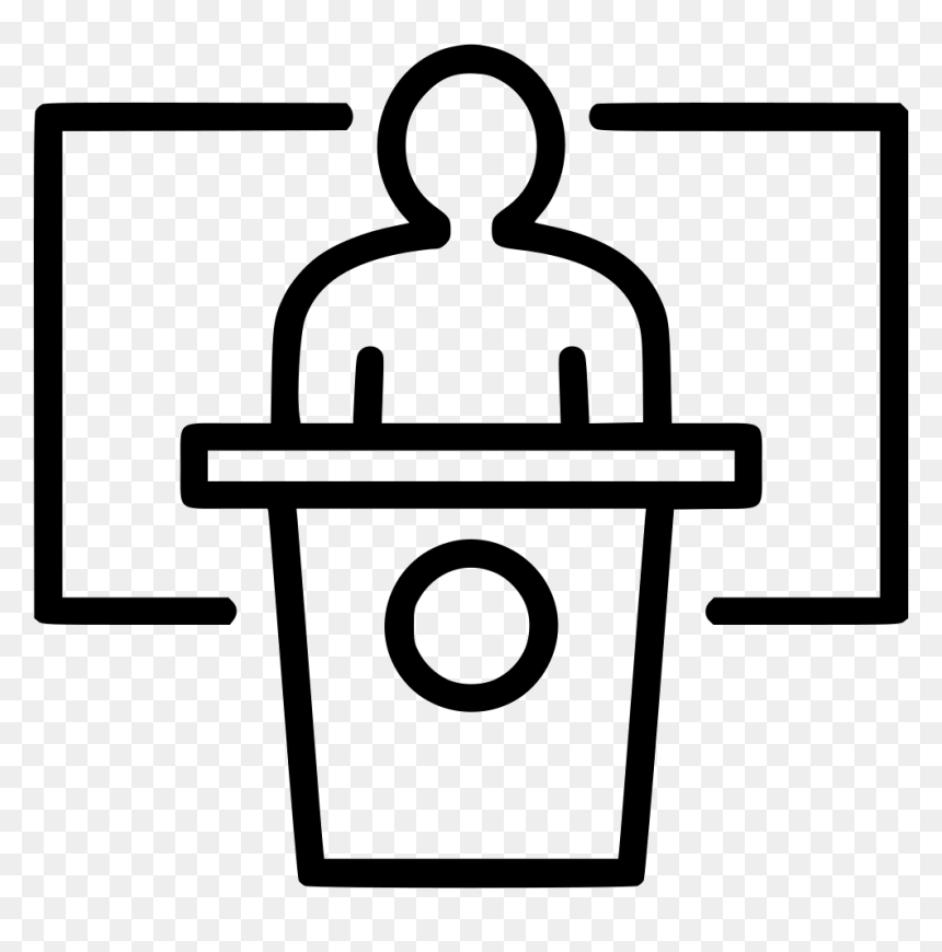 Speech Presentation Politician Deputy University College - Deputy Icon Png, Transparent Png - politician png