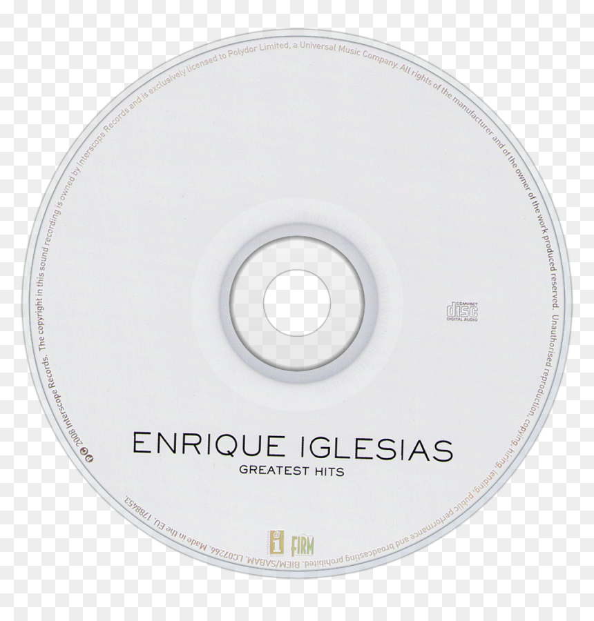 Cd, HD Png Download - enrique iglesias png