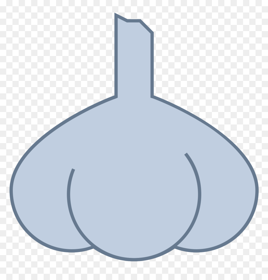 The Icon Is A Simple Depiction Of A Head Of Garlic - Line Art, HD Png Download - monster head png