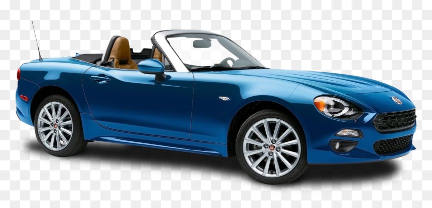 Blue Fiat 124 Spider Car - Fiat 124 Spider 2017, HD Png Download - fiat png