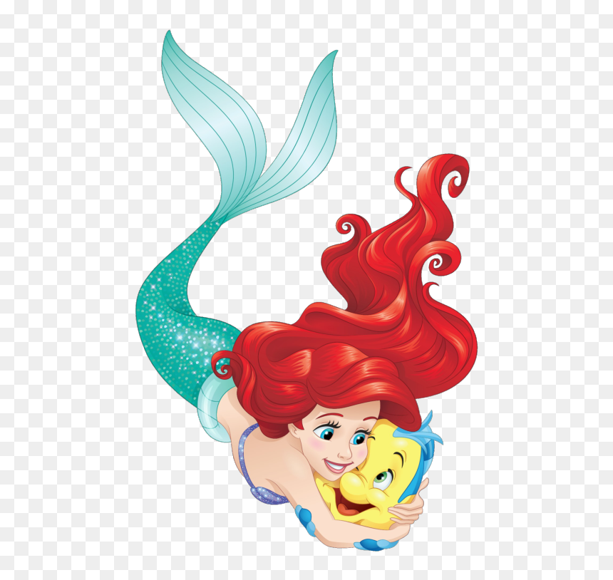 Ariel And Flounder Png, Transparent Png - sirenita ariel png