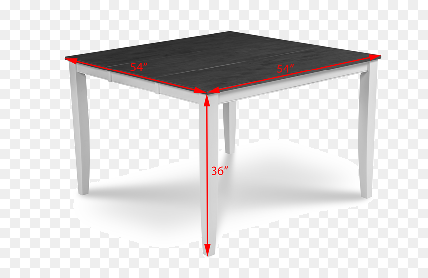 Fullerton Counter Height White Table - Coffee Table, HD Png Download - dining room png