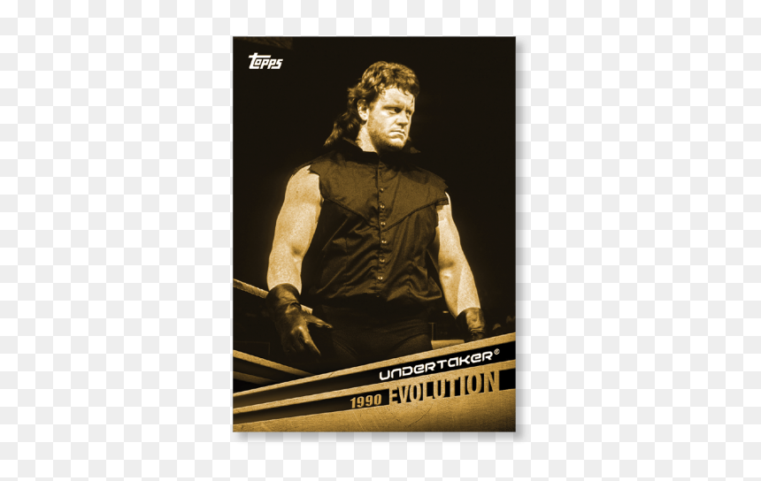 2018 Topps Wwe Undertaker Evolution Poster Gold Ed - Undertaker 1990, HD Png Download - wwe undertaker png