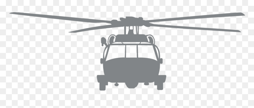 Vinyl Decal - Helicopter Rotor, HD Png Download - helicopter silhouette png