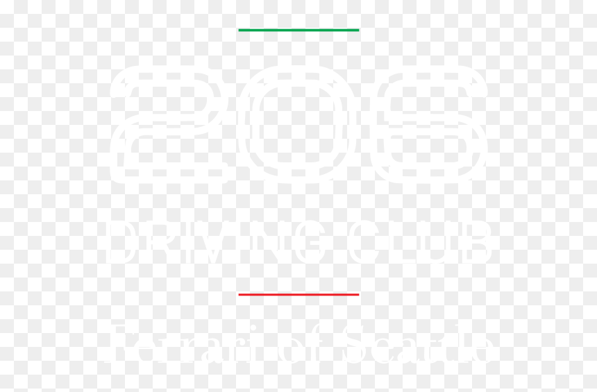 Fos 206drivingclublogowhite, HD Png Download - ferrari horse png