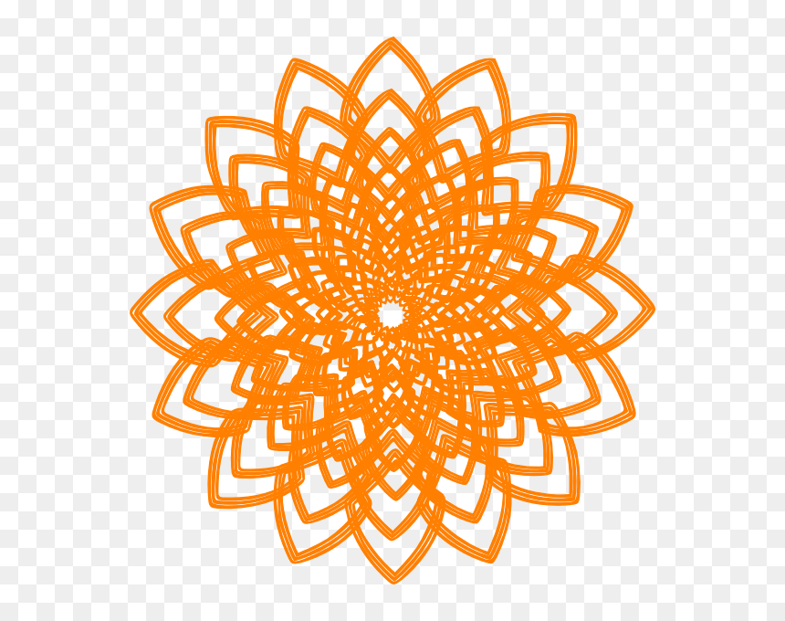 Sunflower Outline, HD Png Download - orange rose png