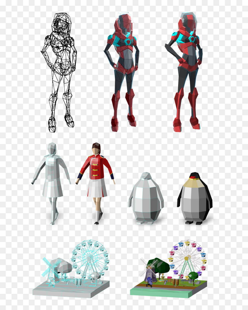 Cartoon, HD Png Download - low poly png