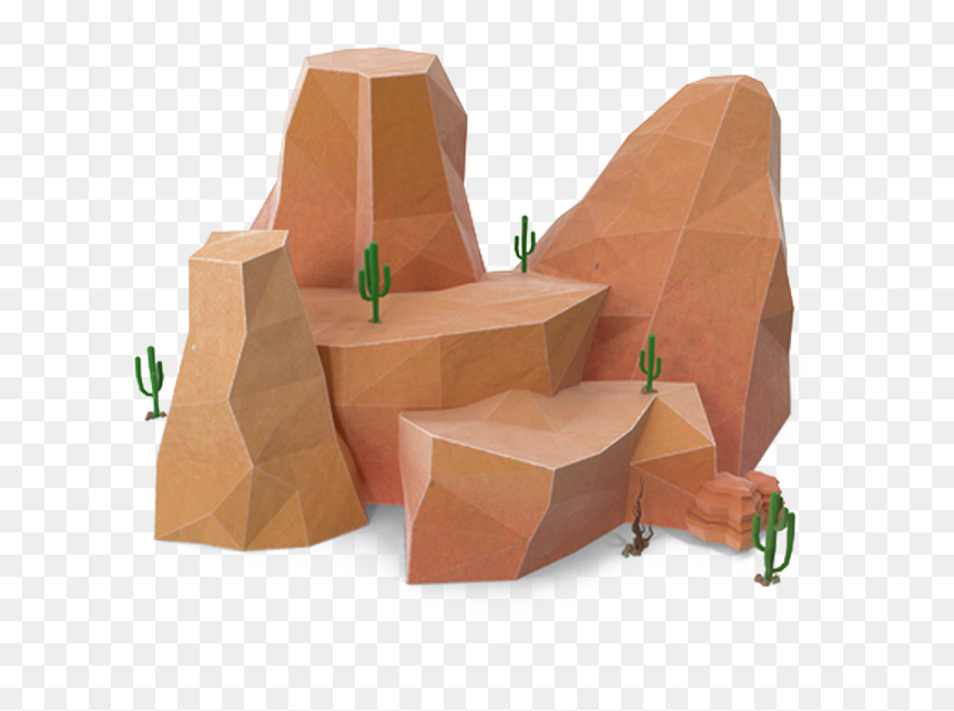 Low Poly Cactus Maya, HD Png Download - low poly png