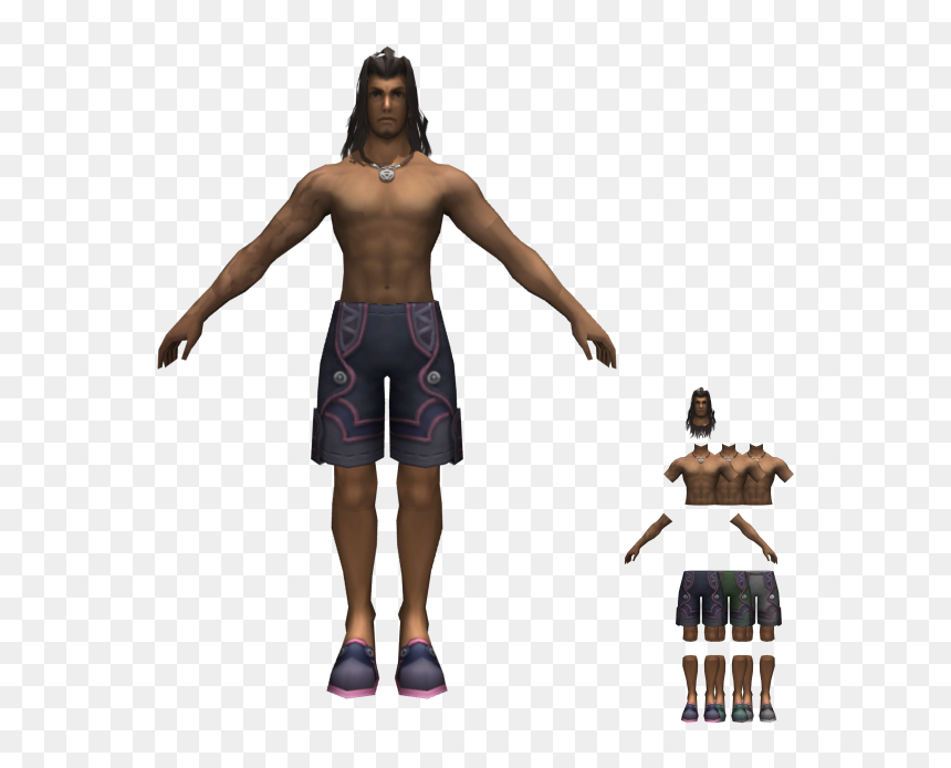 Download Zip Archive - Dunban Model Xenoblade, HD Png Download - swim suit png