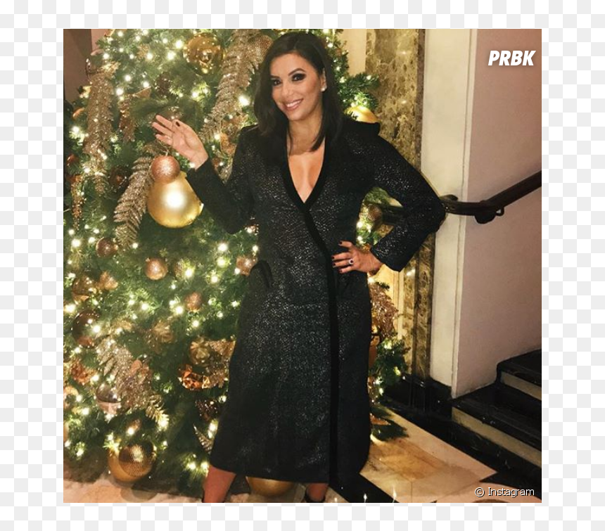 Famosos De Navidad 2017, HD Png Download - eva longoria png