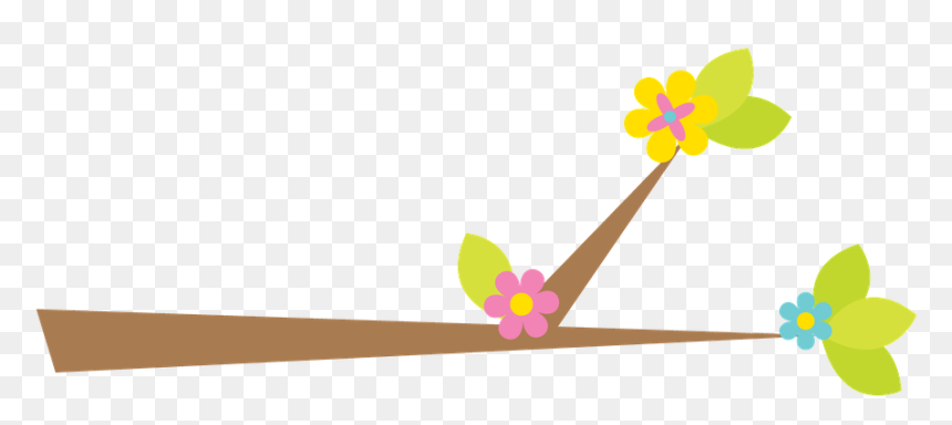 Minus Flower Clipart, Felt Flowers, Paper Flowers, - Galho Jardim Encantado Png, Transparent Png - paper flowers png