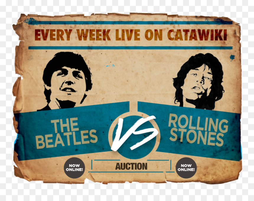 Beatles Vs The Rolling Stones, HD Png Download - the rolling stones png