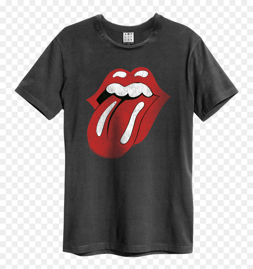 The Rolling Stones Tongue Era Charcoal , Png Download - Cure T Shirt Disintegration, Transparent Png - the rolling stones png