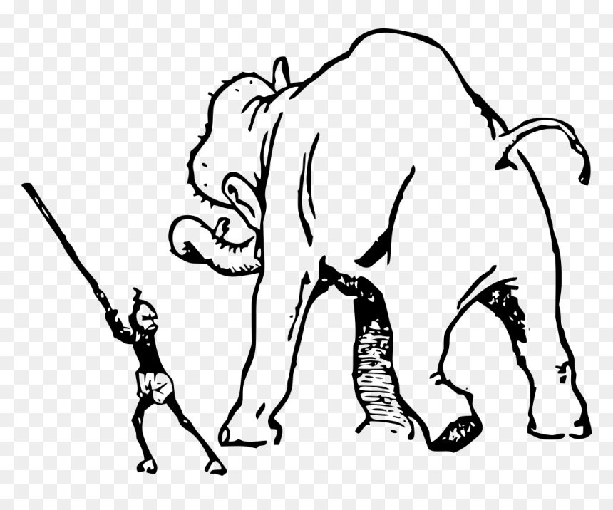 Elephant, HD Png Download - elephant drawing png