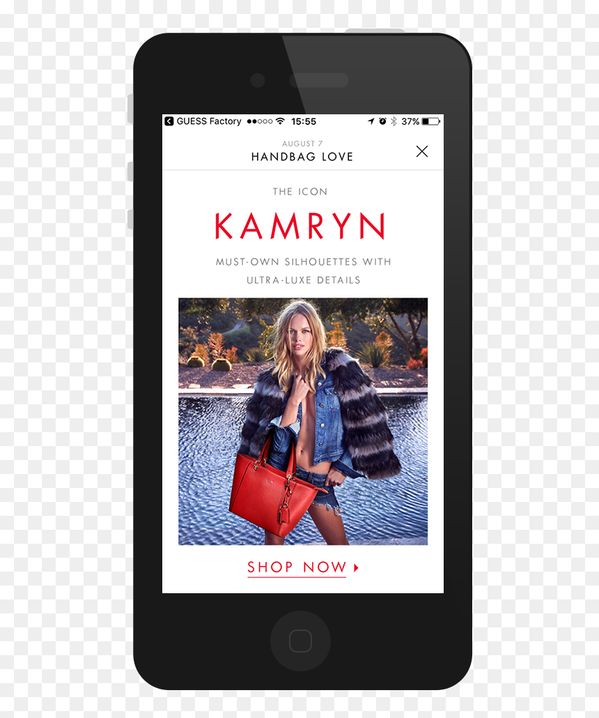 Appmockup1 - Smartphone, HD Png Download - guess png