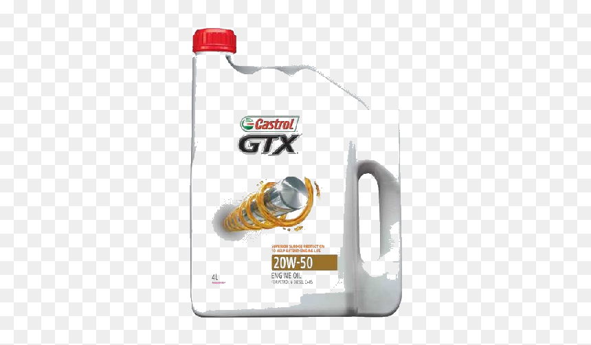 Castrol Gtx 20w50 1 Liter, HD Png Download - castrol oil png
