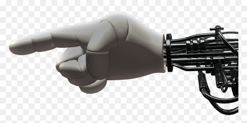 #editedwithpicsart #robotarm #robot #artm #finger #pointing - Robot, HD Png Download - arm pointing png