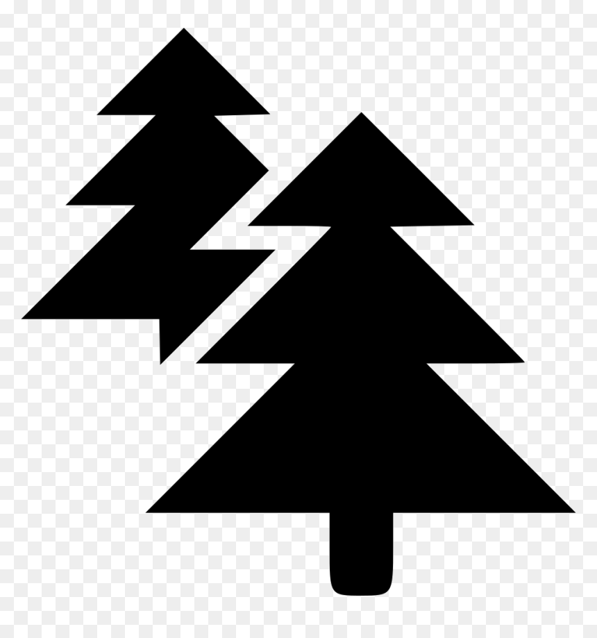 Forest - Green Christmas Tree Clipart, HD Png Download - forest icon png
