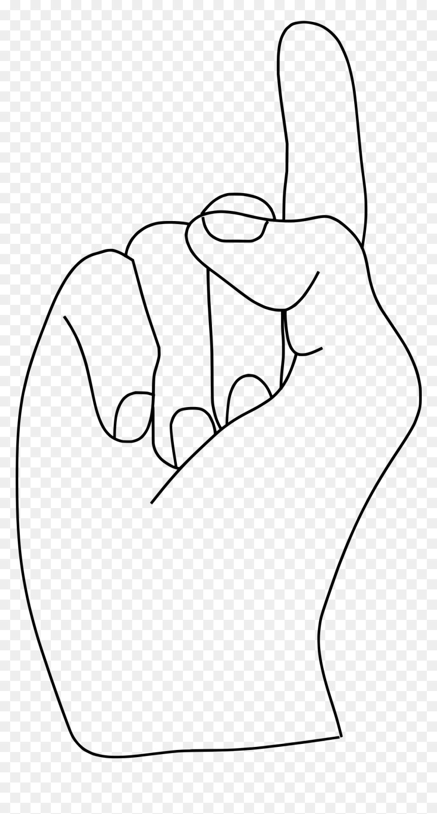 Line Art, HD Png Download - arm pointing png