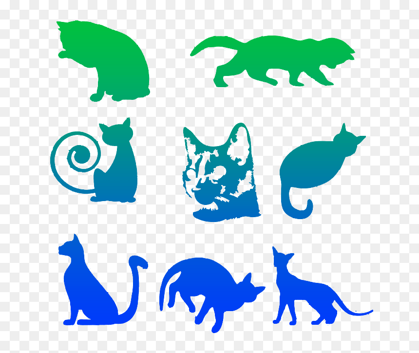 Formas Personalizadas De Perros Y Gatos Para Photoshop - Macska Árnykép, HD Png Download - formas personalizadas png