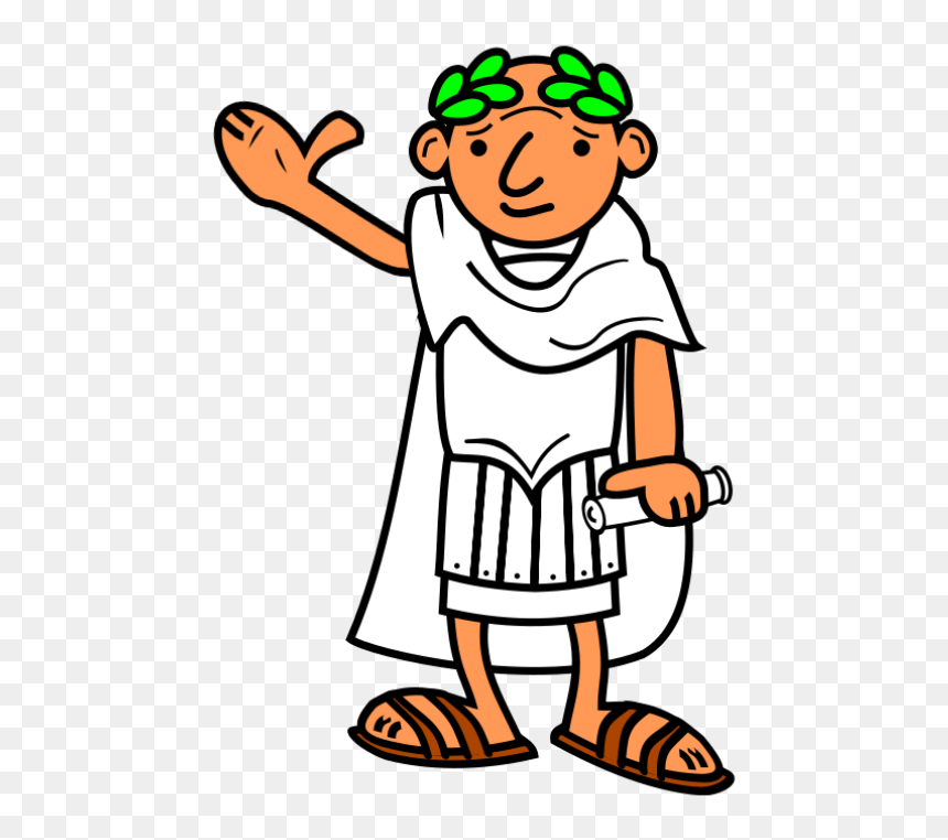 Conscript - Clipart - Roman Emperor Cartoon, HD Png Download - arm pointing png