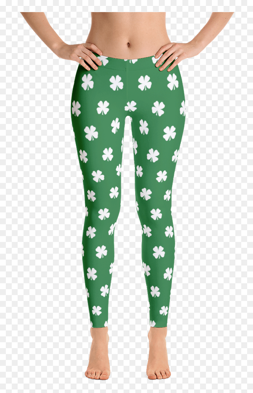 Four Leaf Clover Women"s All Over Leggings By Readygolf - Leggings, HD Png Download - white four leaf clover png