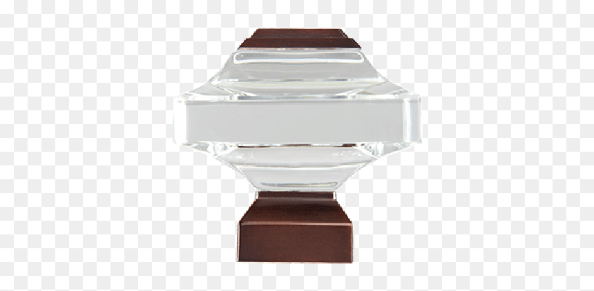 Oil Rubbed Bronze - Square Glass Curtain Rod Finials, HD Png Download - glass square png