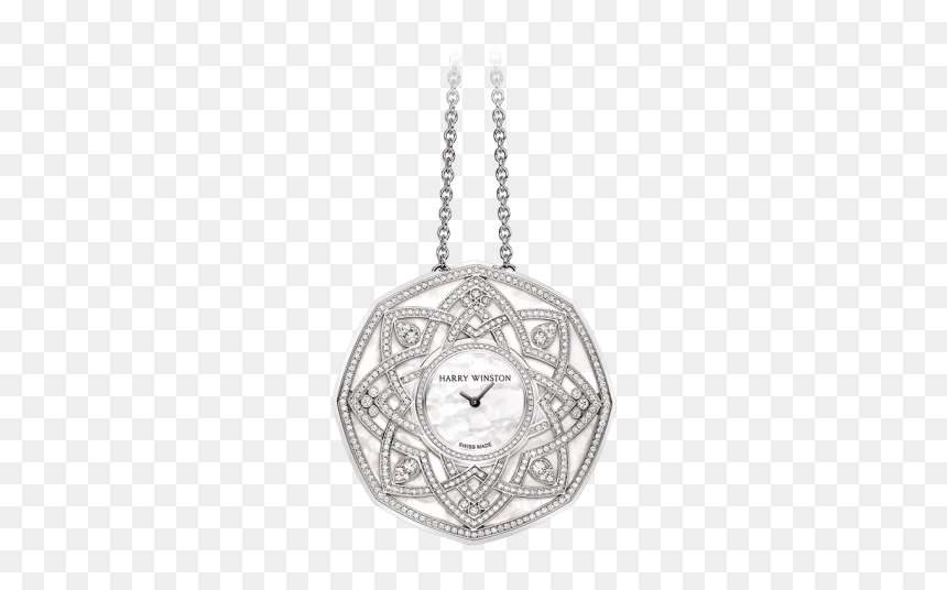 The Jeweler"s Secret Pendant By Harry Winston - Locket, HD Png Download - white filigree png