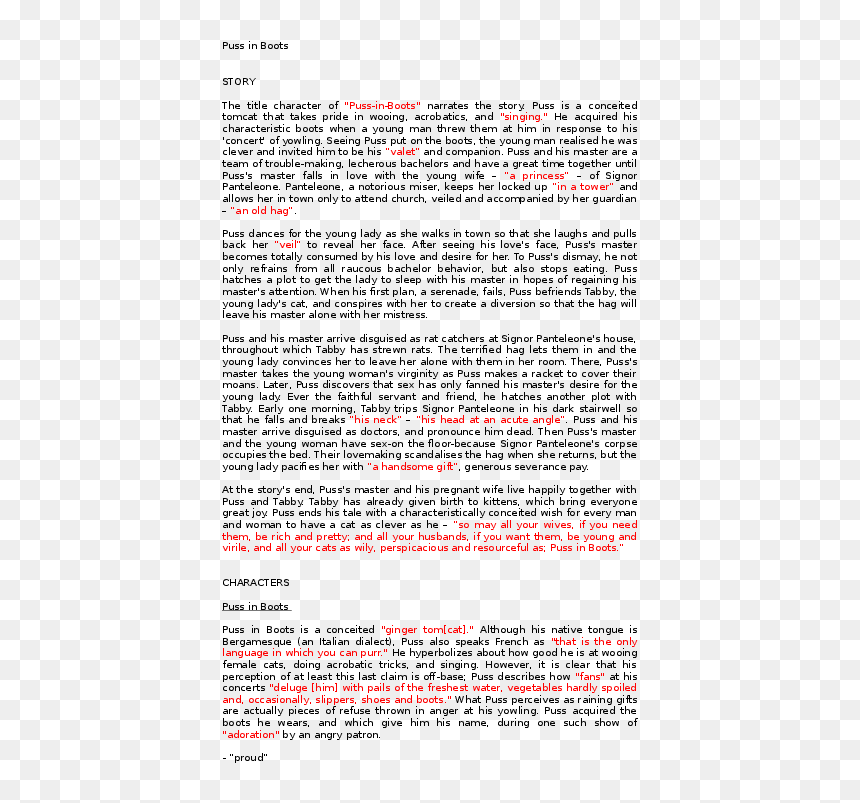(page 14), HD Png Download - puss in boots png