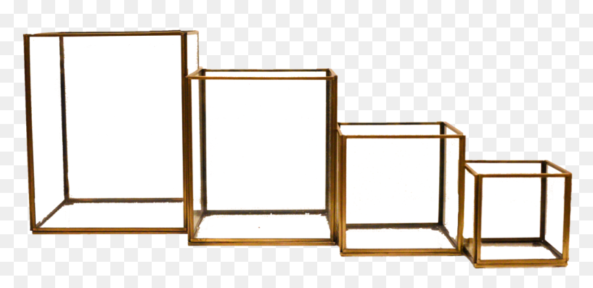 Square Glass Lantern - Furniture, HD Png Download - glass square png