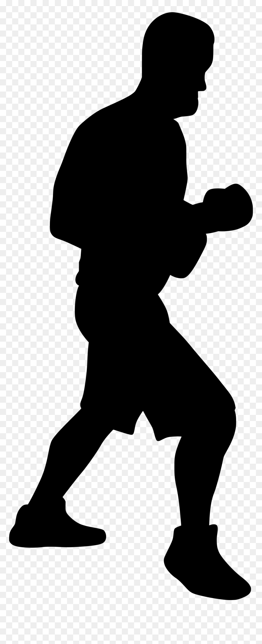 Silhouette, HD Png Download - boxing silhouette png