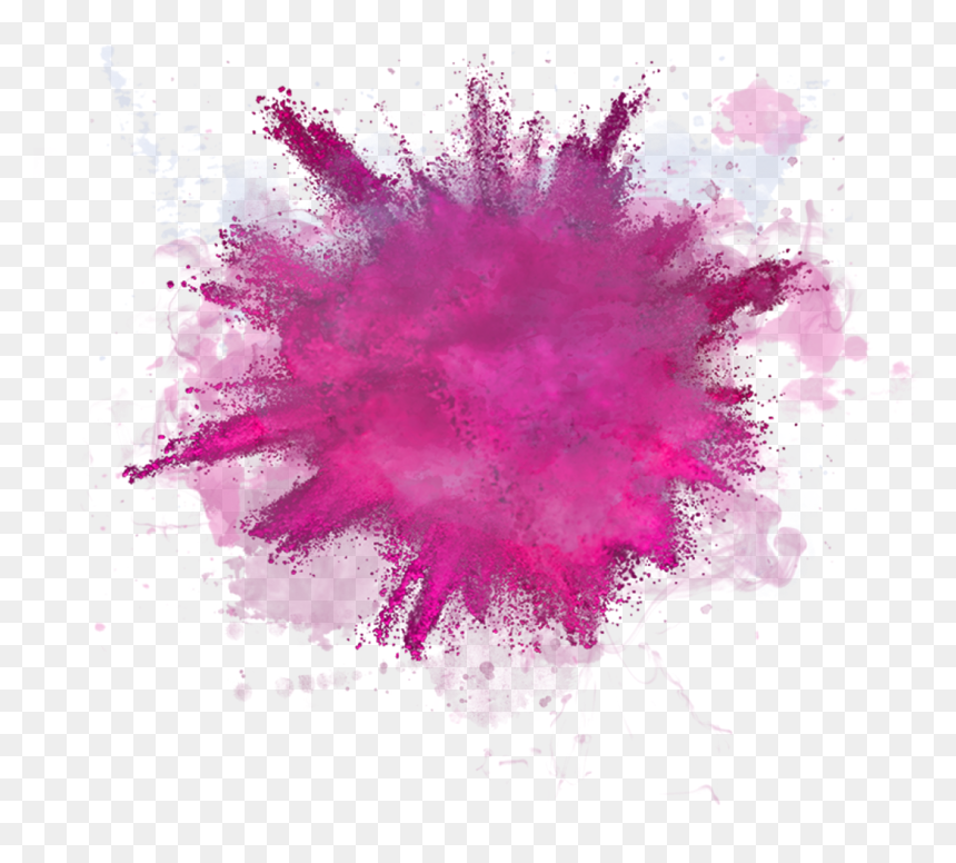 Stickers Colorexplosion Pink Colorsplash Rosado Sticker, HD Png Download - color dust png