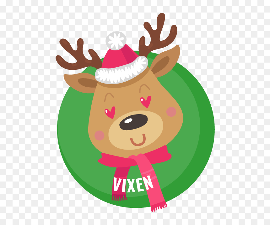 Rudolf Illustration, HD Png Download - vixen png