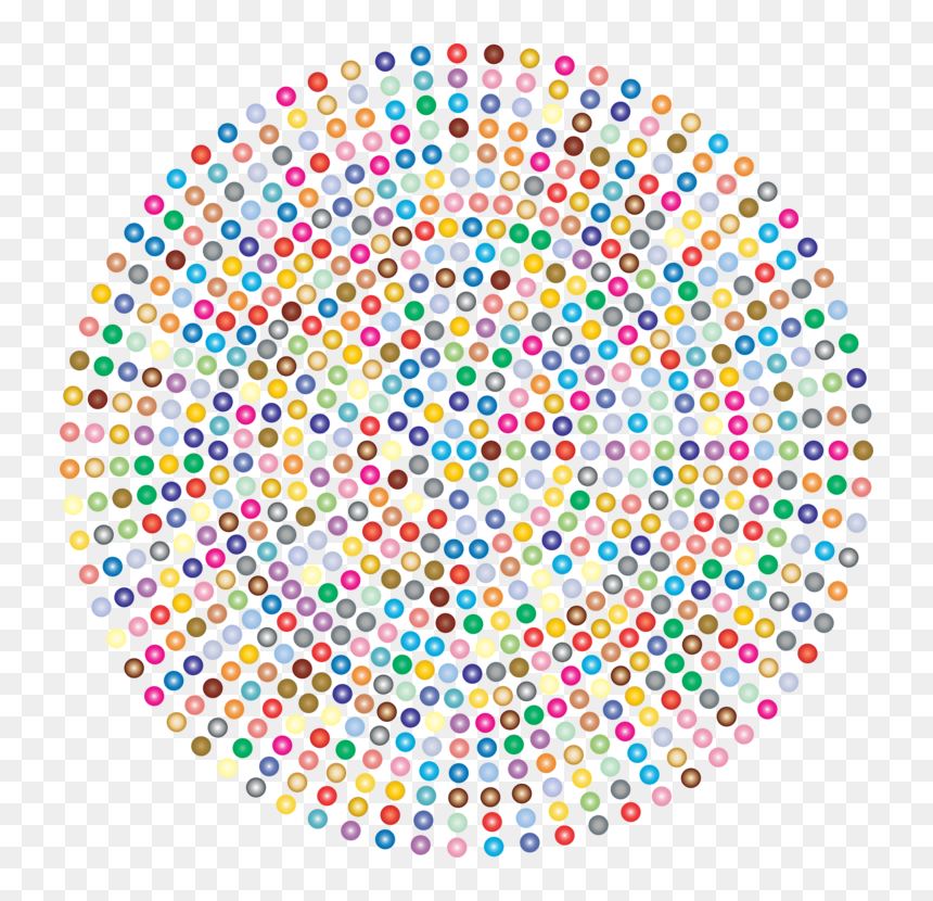 Symmetry,area,circle - Icon, HD Png Download - halftone circle png