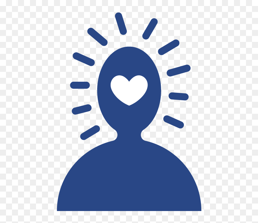 Icon Of Person With A Heart Shape Over The Head Area - Counseling And Psychological Services Logo, HD Png Download - psychology icon png